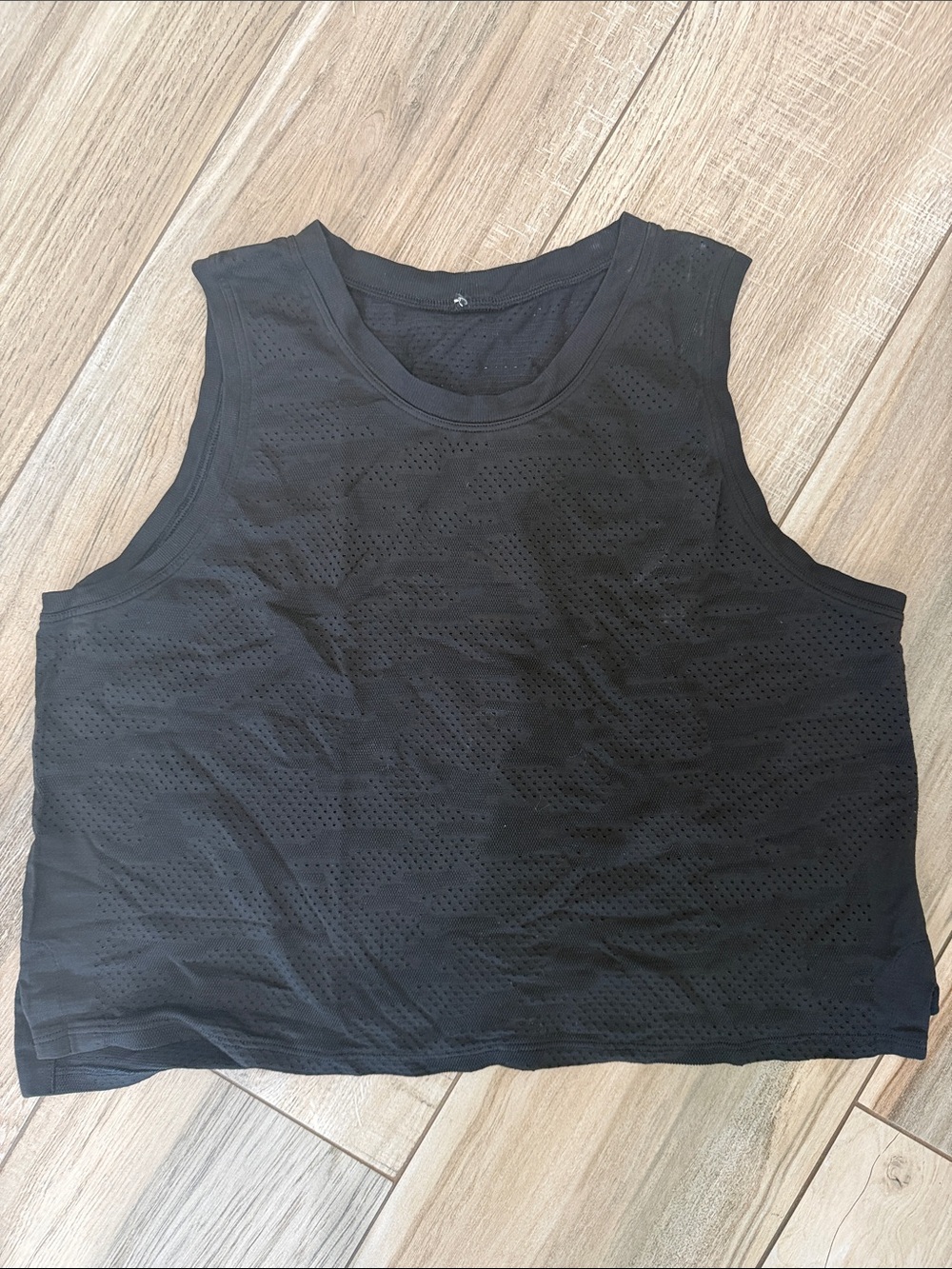 lululemon athletica Black Perforated Athletic Tank